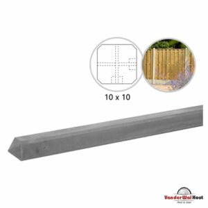 Hoekpaal beton grijs 100x100x2800mm