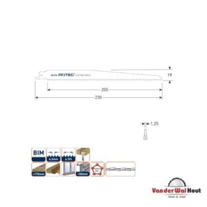 Reciprozaagblad RC270 / S1111DF (vpe 2)